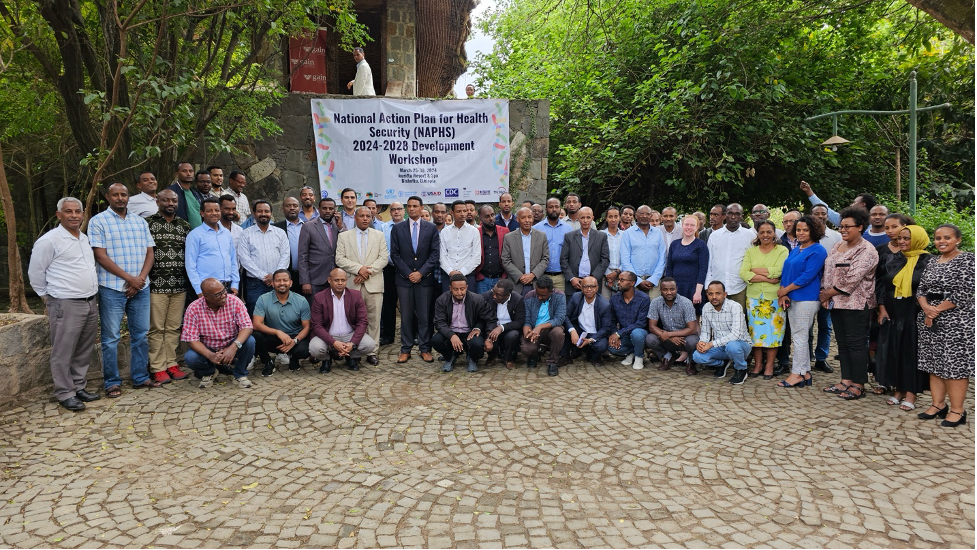 The Ethiopian Multi-Sectoral National Action Plan for Health Security (NAPHS) development workshop is being held in the town of Bishoftu between March 25 and 30, 2024.